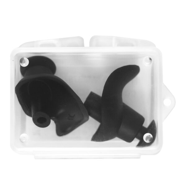Ear plug for swimming - transparent box packing - water sport equipment suplier - black - WMB79795H (1)