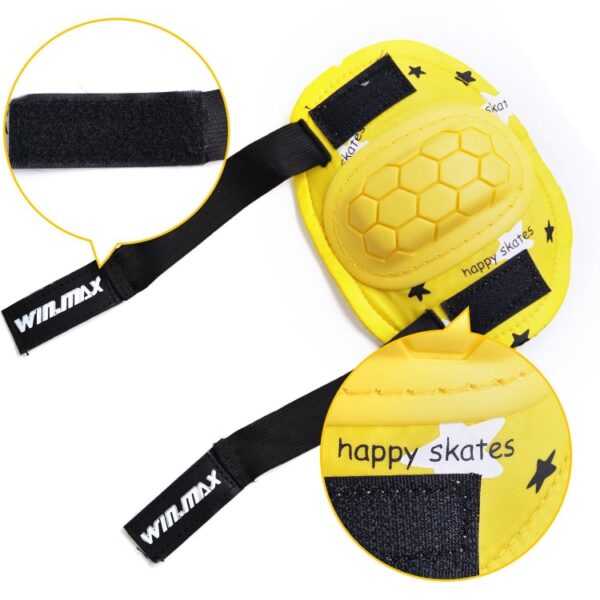 Junior protectot for skate board, skate - knee pads - elbow pads - wristguards - extreme sporting goods supplier - winmax sport- WME05725C - YELLOW (6)-tuya