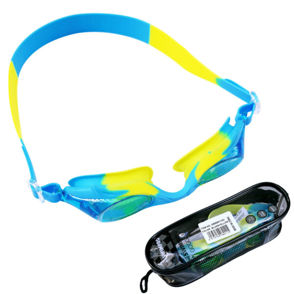 KIDS SWIMMING GOGGLE - Children Swimming Goods - Sport Equipment Supplier - Blue and Yellow - WMB80115D