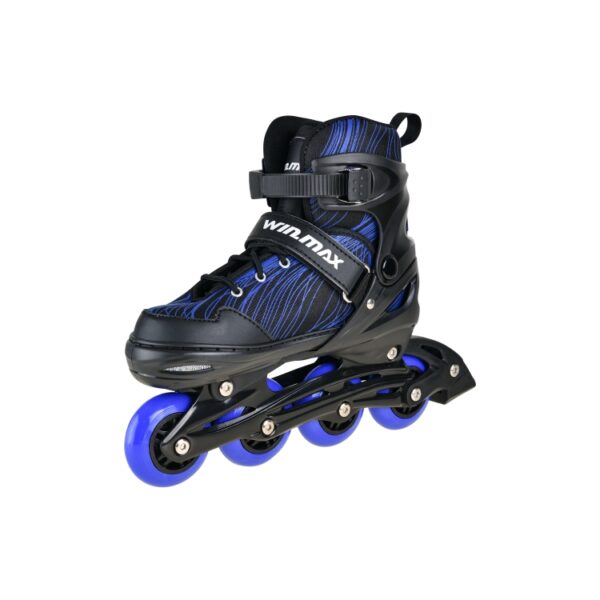 Kids inline skate combo set - helmet, protector and skate - skate equipment - sporting goods supplier - WINMAX - WME75469D - BLACK AND BLUE (3)-tuya