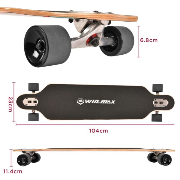 Long Skateboard with speical original pattern - skate for beginner - extreme sports - sporting goods manufacurer - WINMAX -WME76749D (1)-tuya