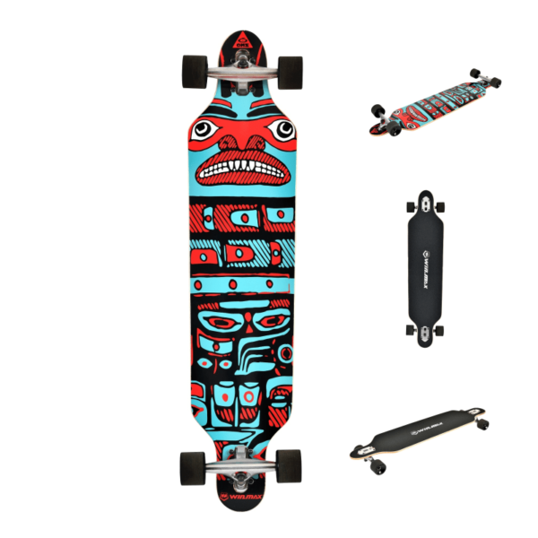 Long Skateboard with speical original pattern - skate for beginner - extreme sports - sporting goods manufacurer - WINMAX -WME76749D (1)-tuya