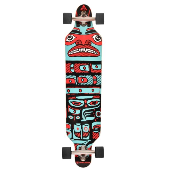Long Skateboard with speical original pattern - skate for beginner - extreme sports - sporting goods manufacurer - WINMAX -WME76749D (1)-tuya