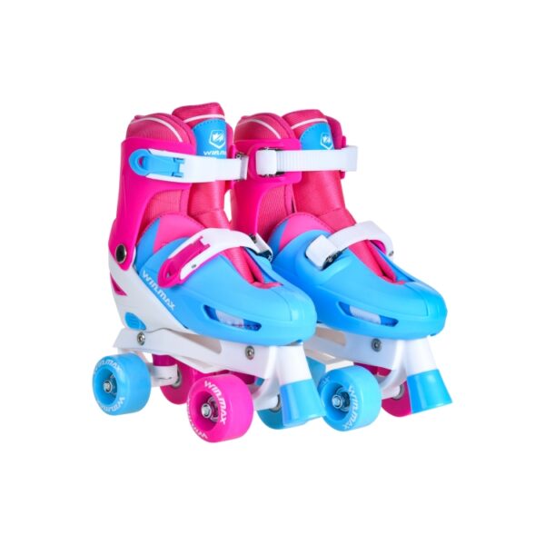 Quad Roller Skates - Adjustable traditional roller skates - extreme sporting goods supplier - WME76800A2 - PINK AND BLUE (6)-tuya