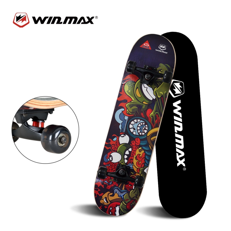 Sakte Board with Original design - PREMIUM MAPLE DOUBLE KICK CONCAVE DECK - EXTREME SPORTS - All for sports - Wimmax -WME71966 (3)-tuya