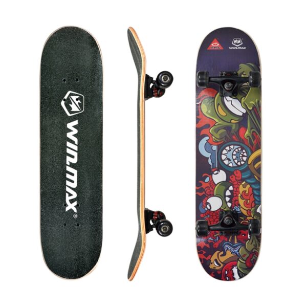 Sakte Board with Original design - PREMIUM MAPLE DOUBLE KICK CONCAVE DECK - EXTREME SPORTS - All for sports - Wimmax -WME71966 (3)-tuya