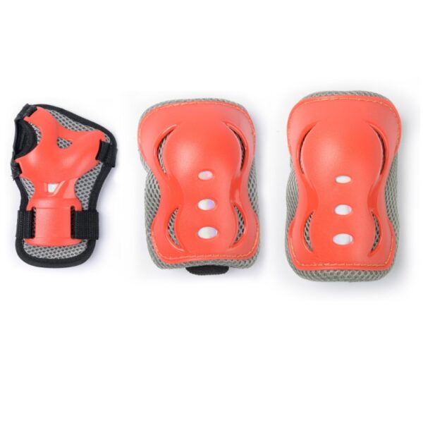 junior protetor for extreme sports - 2 knee pads - 2 elbow pads - 2 wristguards - winman - one-stop solution for sporting goods retailers - WME05732N - RED (7)-tuya