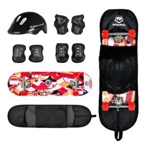 kids combo set - kick concave deck - protector - helmet - skate sport set - exreme sporting goods supplier - WINMAX - WME75476 (6)-tuya