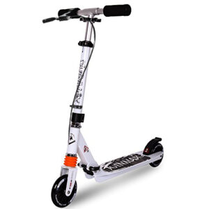 scooter for adult with hand break - folden scooter - foldable scooter - extreme sporting good wholesaler - winmax sporting equipment - WME75230W -WHITE (1)